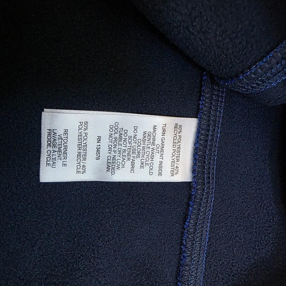 Vineyard Vines Fleece Jacket Men's XL Navy Blue Full Zip Pullover - Picture 5 of 9